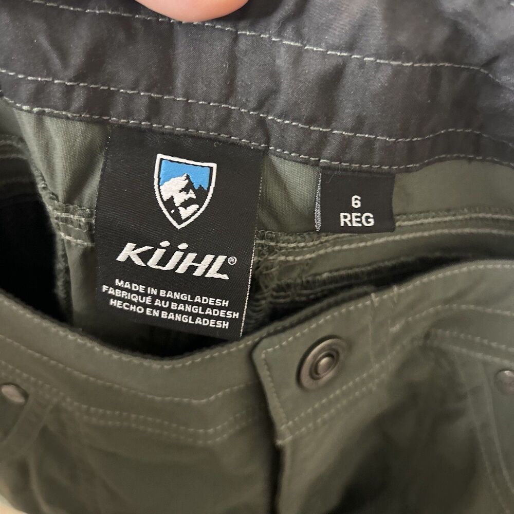 Kuhl FreeFlex Roll Up Pants in Green Retired Style P010720 - 6 Regular - Picture 8 of 14